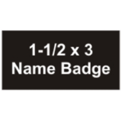 1-1/2 x 3 Name Badge