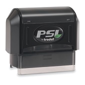 PSI 1854 Pre-inked Text Stamp, Rectangular