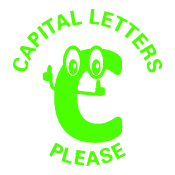 CAPITAL LETTERS PLEASE - Teacher Printy 4630 Self-Inking Stamp