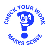 CHECK YOUR WORK MAKES SENSE - Teacher Printy 4630 Self-Inking Stamp