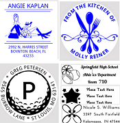 Designer Monogram Address, Letterhead, or Stationary Stamps &amp; Seals