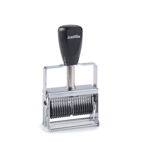 JustRite metal self-inking stamp SIN 00-18